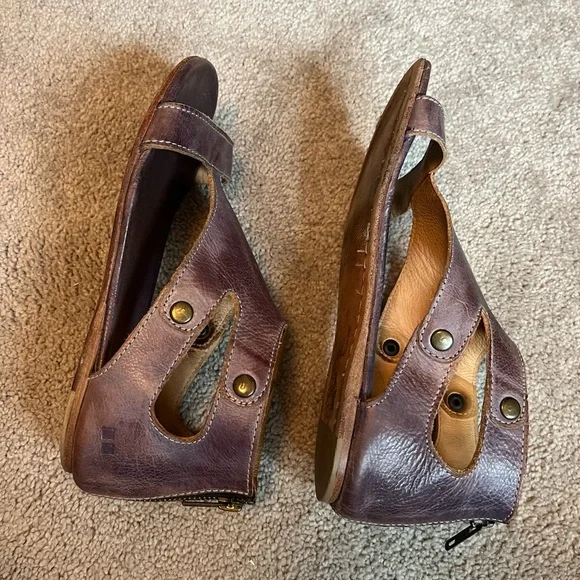 BED STU Soto Sandals in Purple Rustic Leather Size - Picture 4 of 6